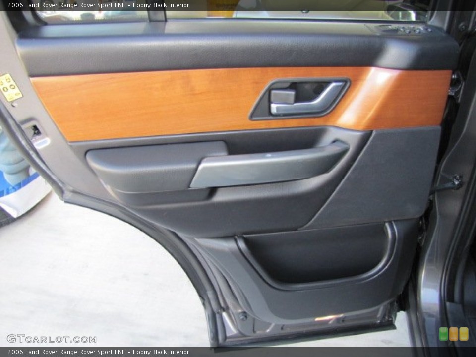 Ebony Black Interior Door Panel for the 2006 Land Rover Range Rover Sport HSE #77037961