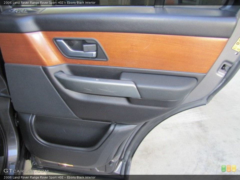 Ebony Black Interior Door Panel for the 2006 Land Rover Range Rover Sport HSE #77037978