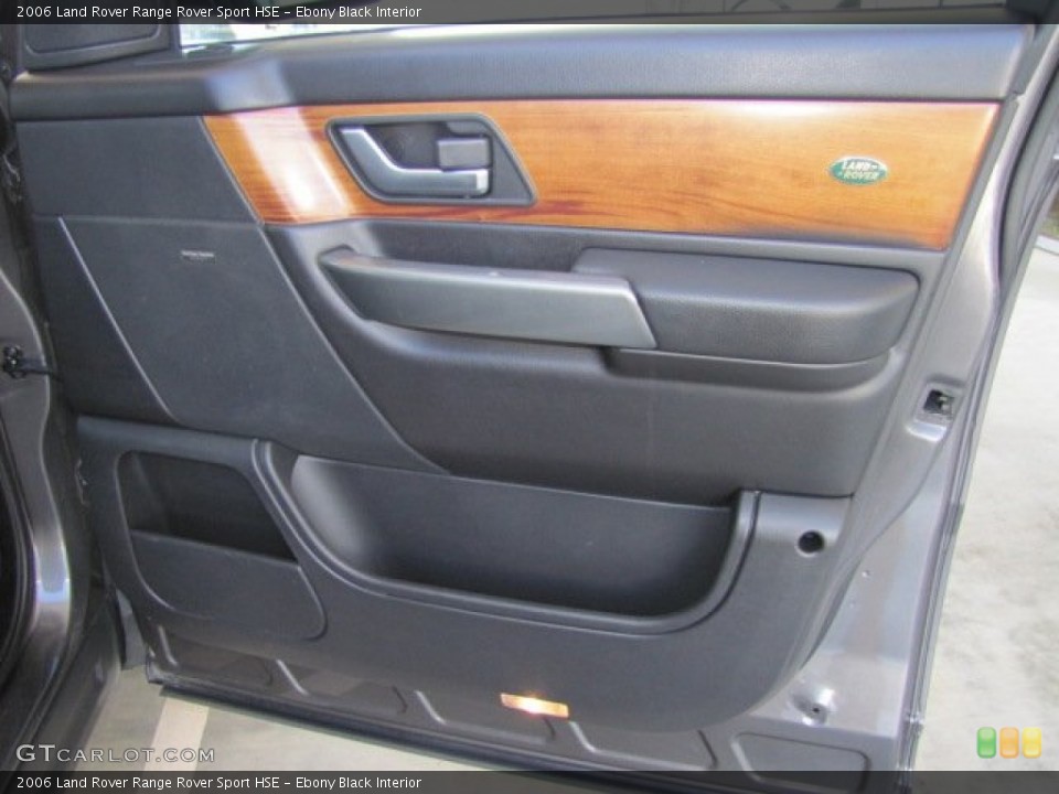 Ebony Black Interior Door Panel for the 2006 Land Rover Range Rover Sport HSE #77037994