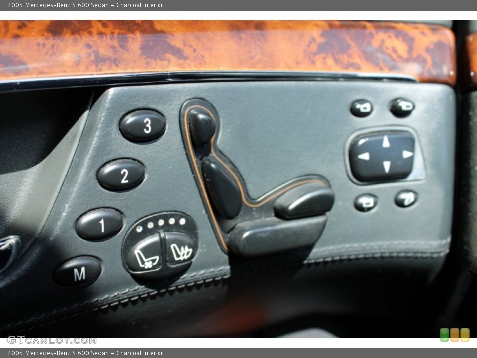 Charcoal Interior Controls for the 2005 Mercedes-Benz S 600 Sedan #77038515