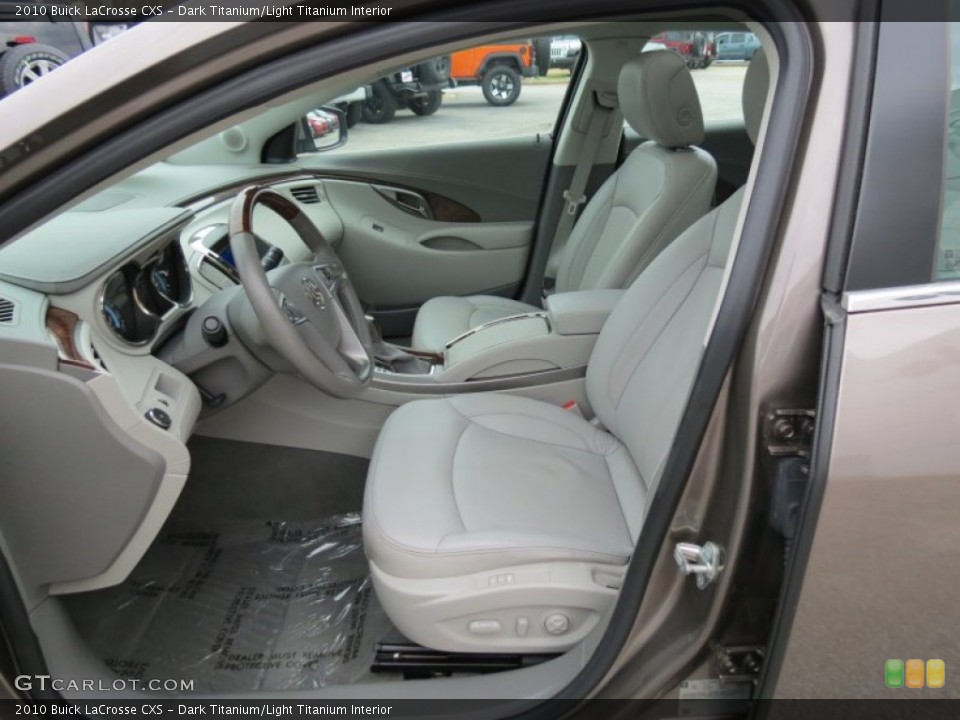 Dark Titanium/Light Titanium Interior Front Seat for the 2010 Buick LaCrosse CXS #77039103