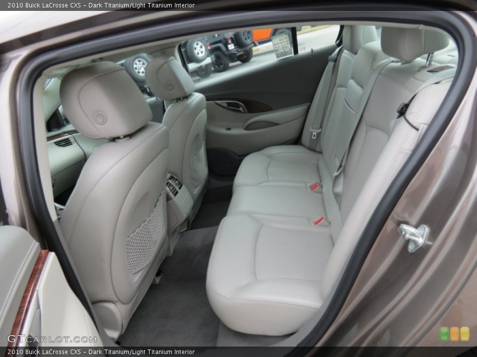 Dark Titanium/Light Titanium Interior Rear Seat for the 2010 Buick LaCrosse CXS #77039175