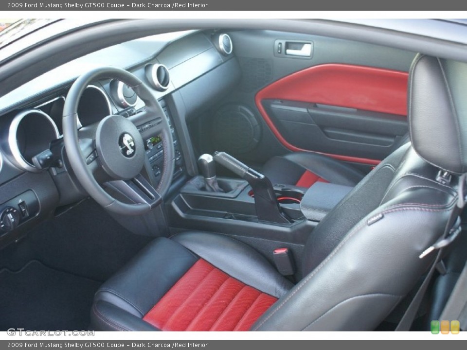 Dark Charcoal/Red Interior Prime Interior for the 2009 Ford Mustang Shelby GT500 Coupe #77039250