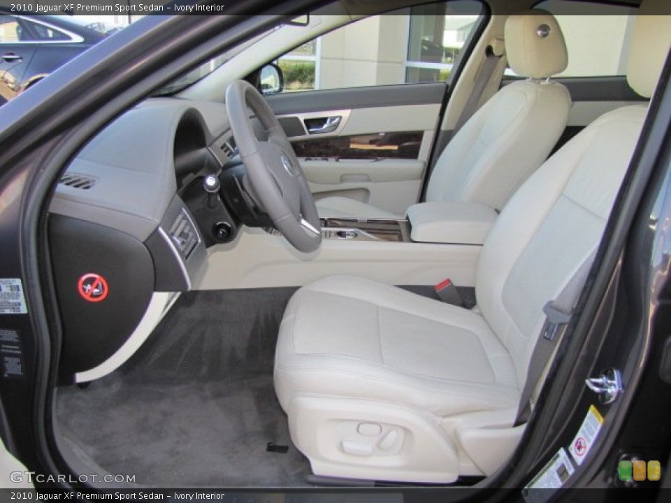 Ivory Interior Photo for the 2010 Jaguar XF Premium Sport Sedan #77039275