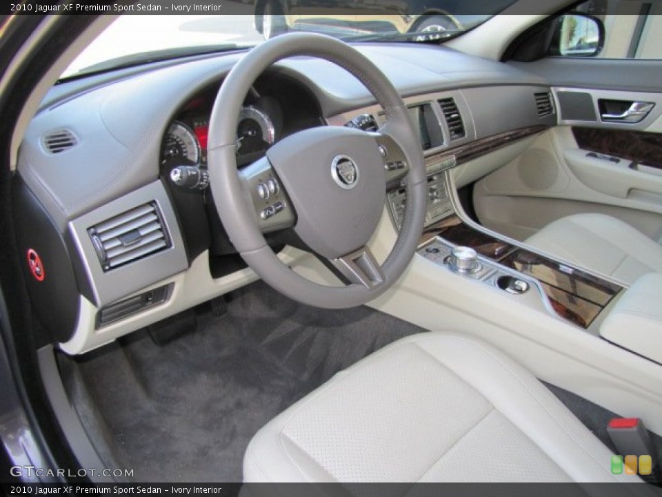 Ivory Interior Photo for the 2010 Jaguar XF Premium Sport Sedan #77039436