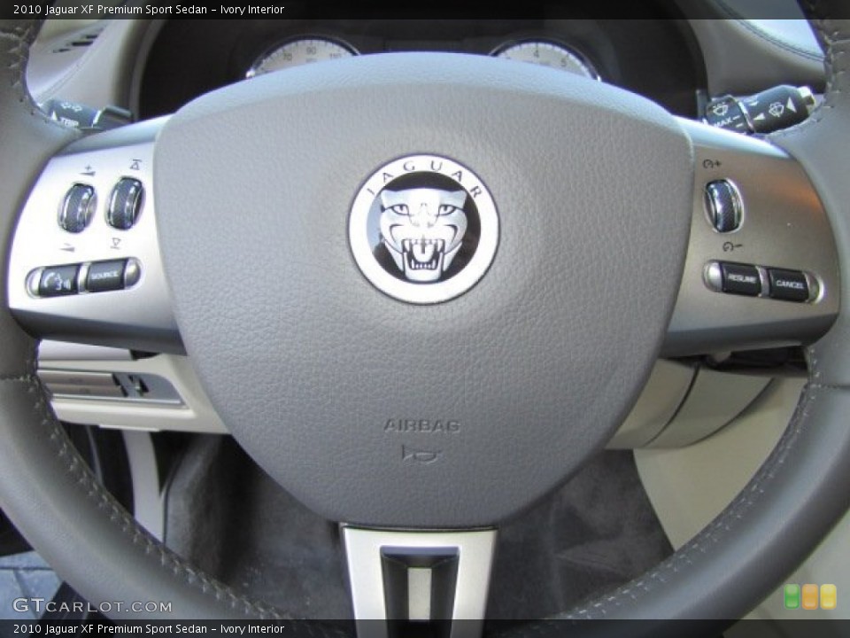 Ivory Interior Steering Wheel for the 2010 Jaguar XF Premium Sport Sedan #77039460