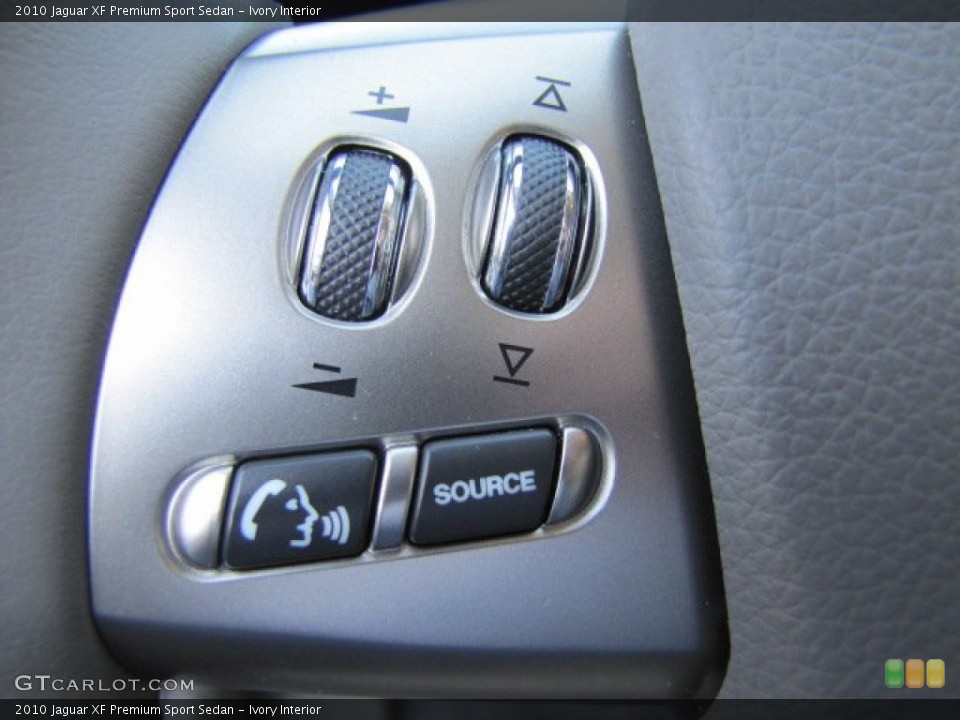 Ivory Interior Controls for the 2010 Jaguar XF Premium Sport Sedan #77039475