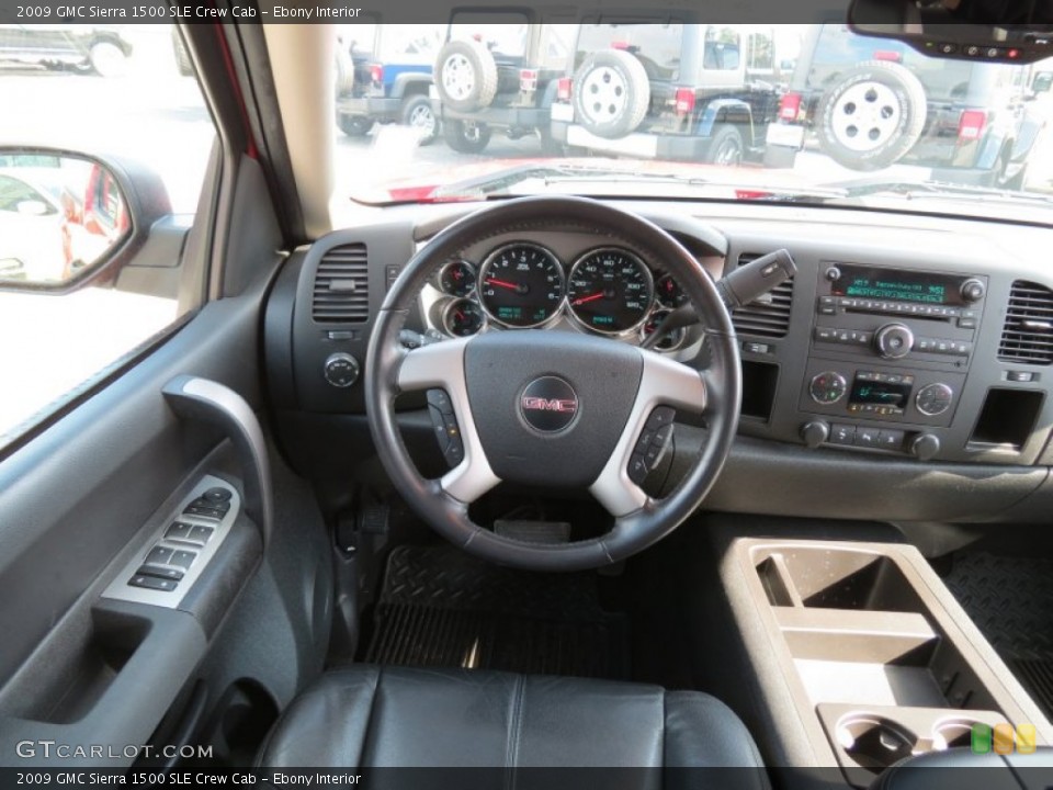 Ebony Interior Dashboard for the 2009 GMC Sierra 1500 SLE Crew Cab #77039637