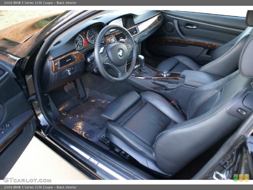 Black Interior Prime Interior for the 2009 BMW 3 Series 328i Coupe #77039736