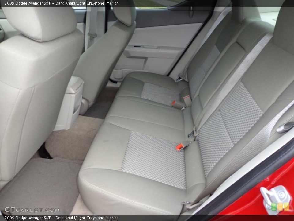 Dark Khaki/Light Graystone Interior Rear Seat for the 2009 Dodge Avenger SXT #77040334