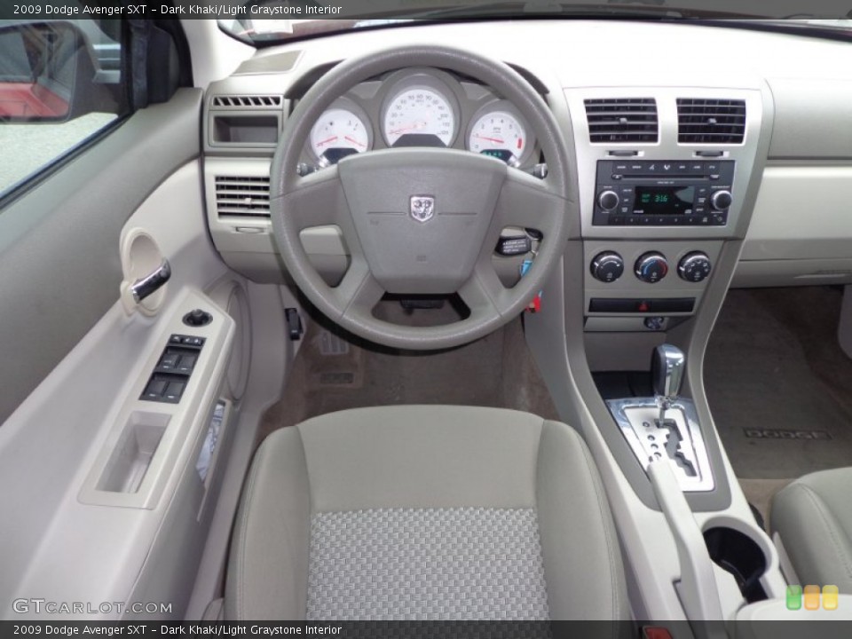 Dark Khaki/Light Graystone Interior Dashboard for the 2009 Dodge Avenger SXT #77040344