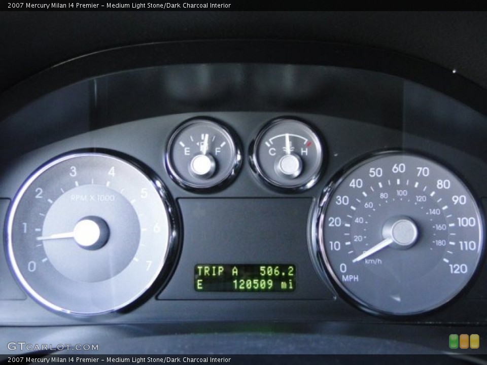 Medium Light Stone/Dark Charcoal Interior Gauges for the 2007 Mercury Milan I4 Premier #77040366