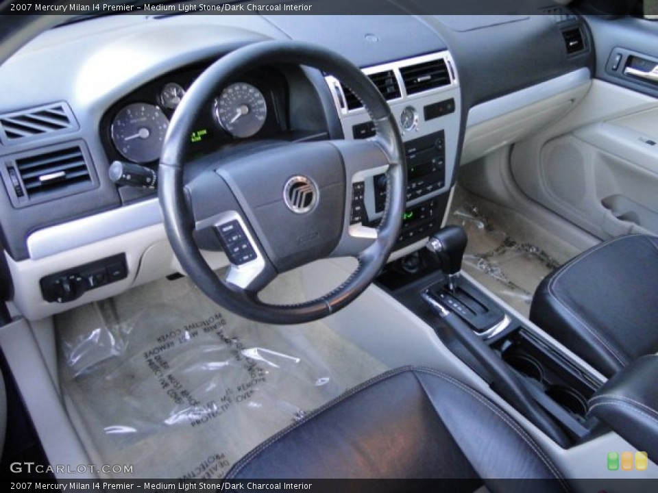 Medium Light Stone/Dark Charcoal 2007 Mercury Milan Interiors