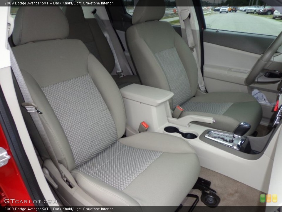 Dark Khaki/Light Graystone Interior Front Seat for the 2009 Dodge Avenger SXT #77040399