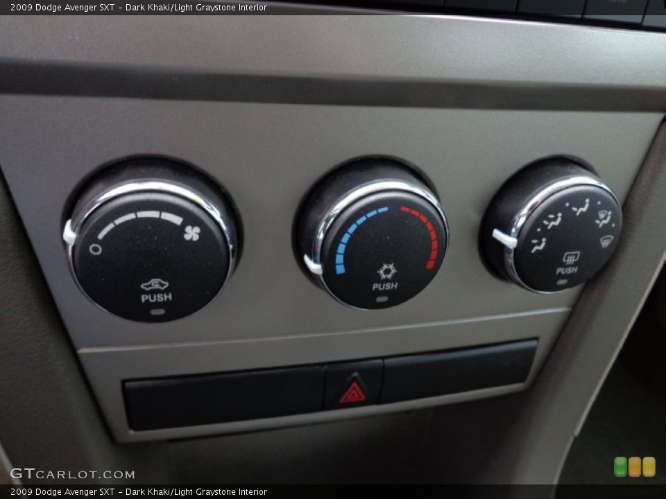 Dark Khaki/Light Graystone Interior Controls for the 2009 Dodge Avenger SXT #77040468