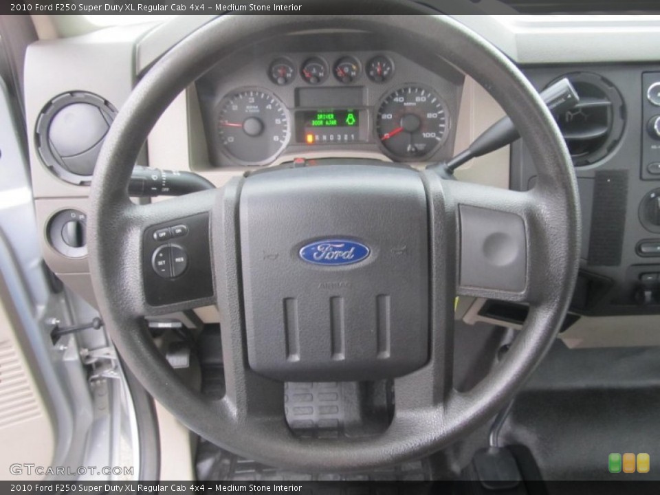 Medium Stone Interior Steering Wheel for the 2010 Ford F250 Super Duty XL Regular Cab 4x4 #77040533