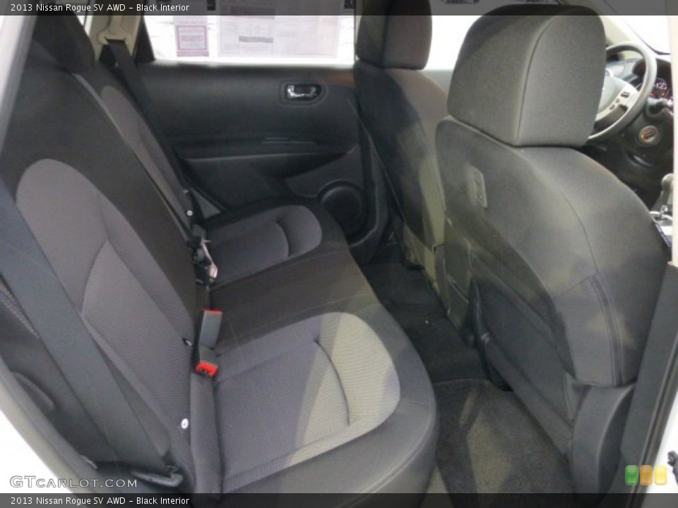 Black Interior Rear Seat for the 2013 Nissan Rogue SV AWD #77040894