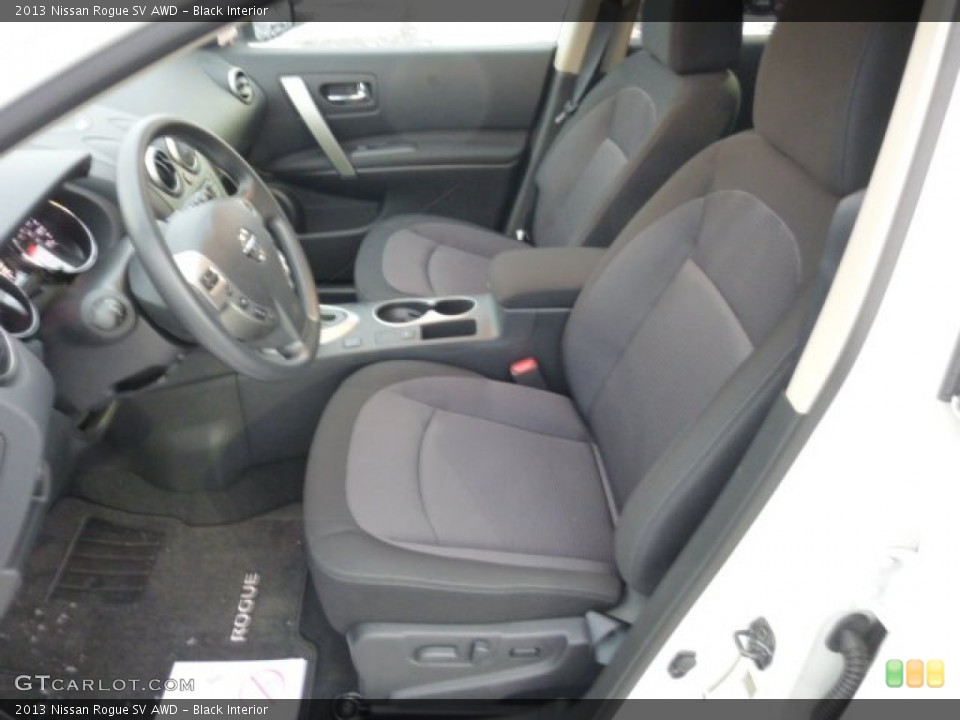 Black Interior Front Seat for the 2013 Nissan Rogue SV AWD #77040915