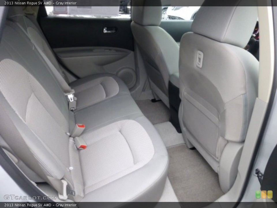 Gray Interior Rear Seat for the 2013 Nissan Rogue SV AWD #77041002