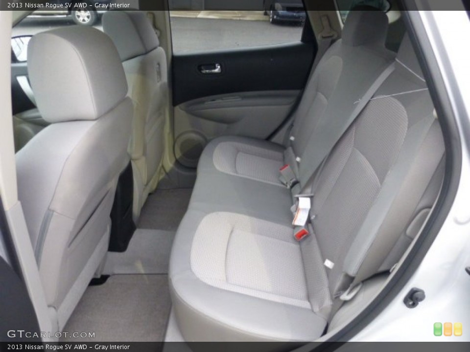 Gray Interior Rear Seat for the 2013 Nissan Rogue SV AWD #77041014