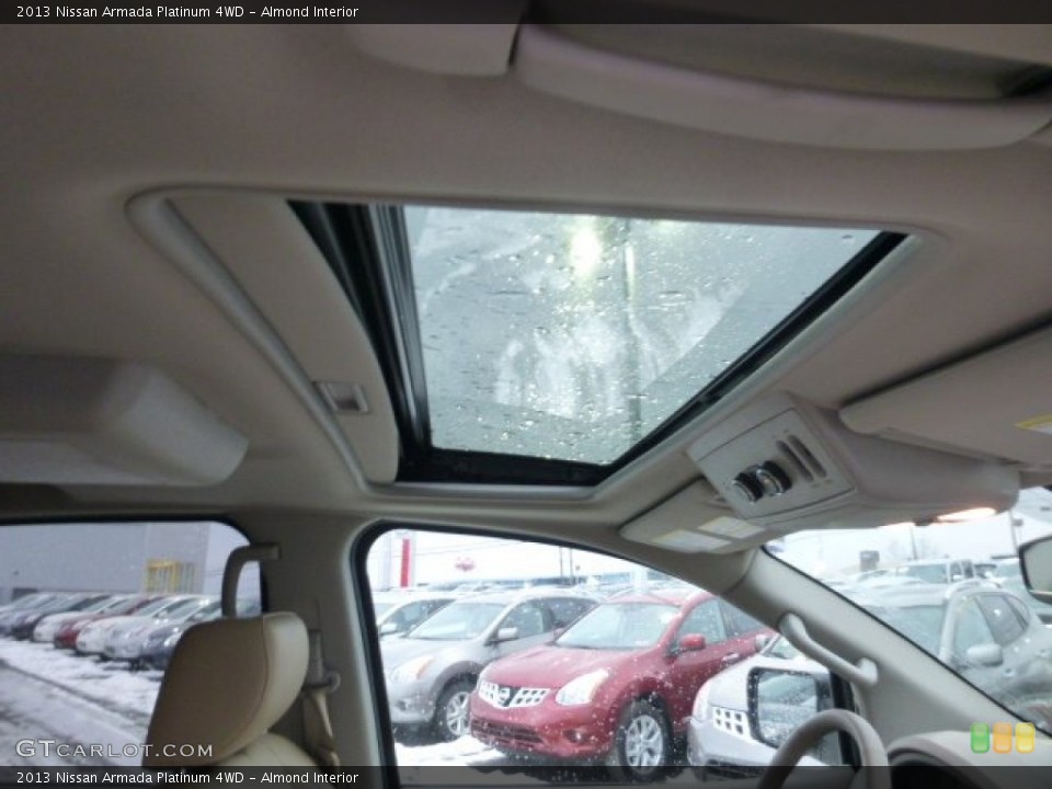 Almond Interior Sunroof for the 2013 Nissan Armada Platinum 4WD #77041110