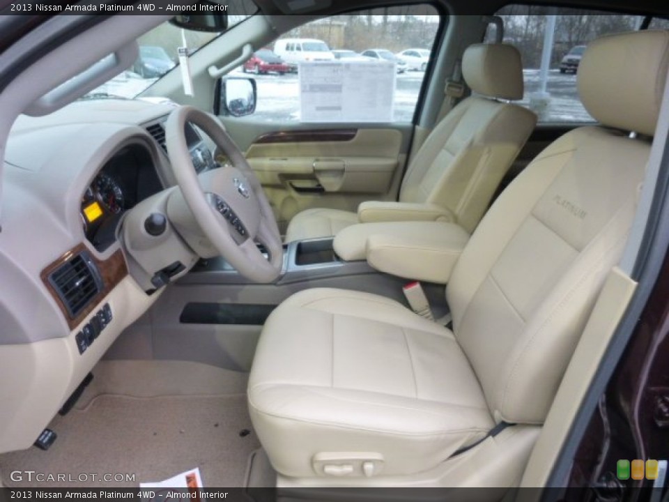 Almond Interior Front Seat for the 2013 Nissan Armada Platinum 4WD #77041134