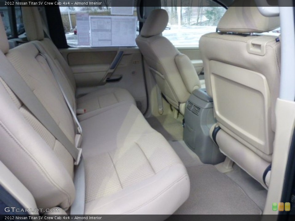 Almond Interior Rear Seat for the 2012 Nissan Titan SV Crew Cab 4x4 #77041320