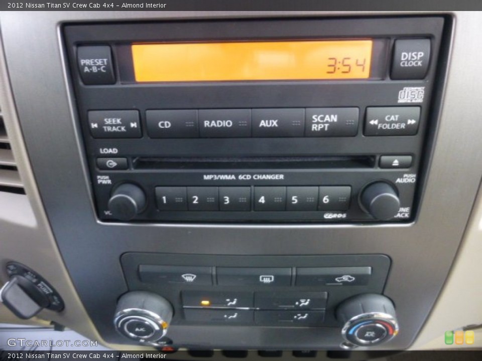 Almond Interior Controls for the 2012 Nissan Titan SV Crew Cab 4x4 #77041353