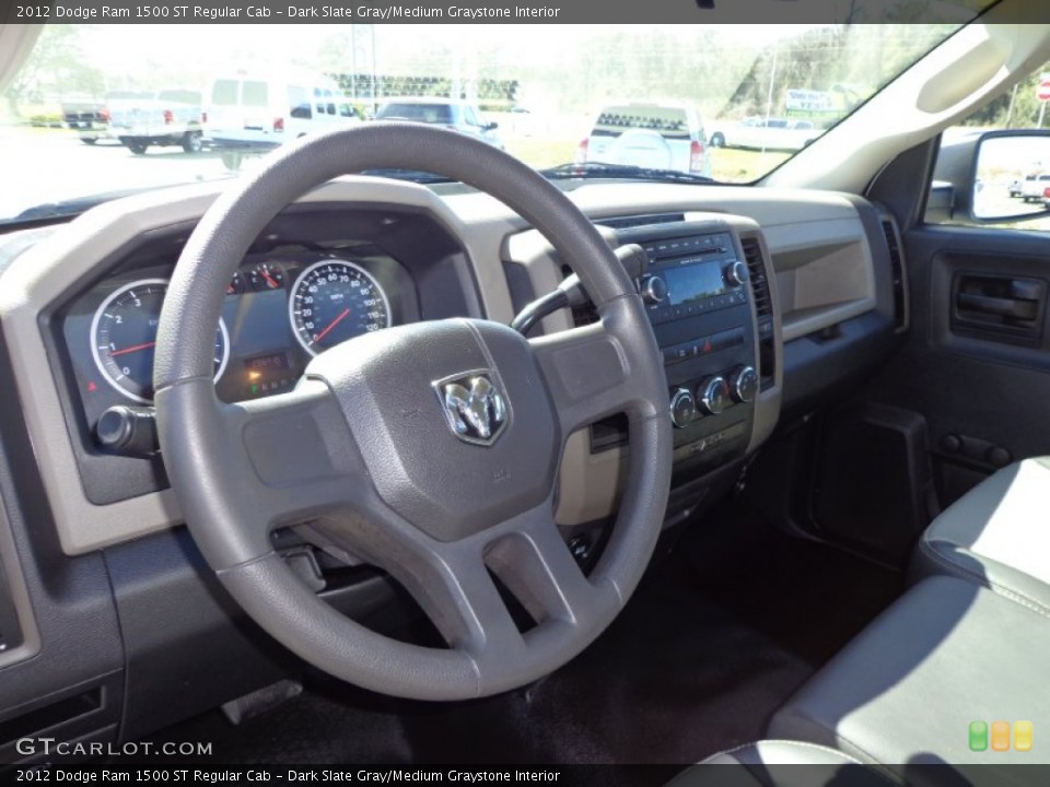 Dark Slate Gray/Medium Graystone Interior Dashboard for the 2012 Dodge Ram 1500 ST Regular Cab #77042878