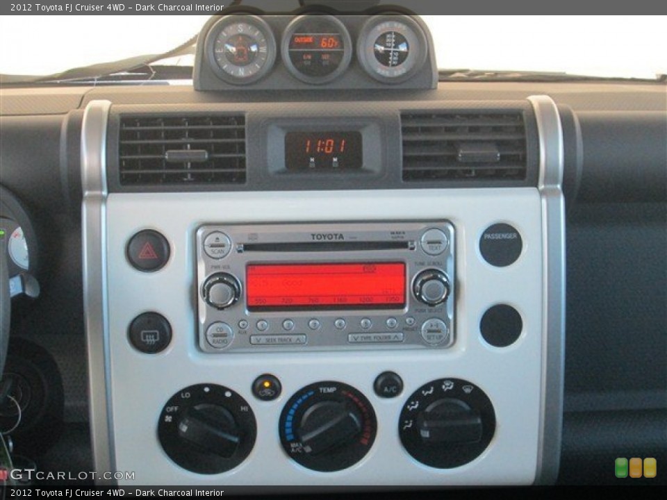 Dark Charcoal Interior Controls for the 2012 Toyota FJ Cruiser 4WD #77043056