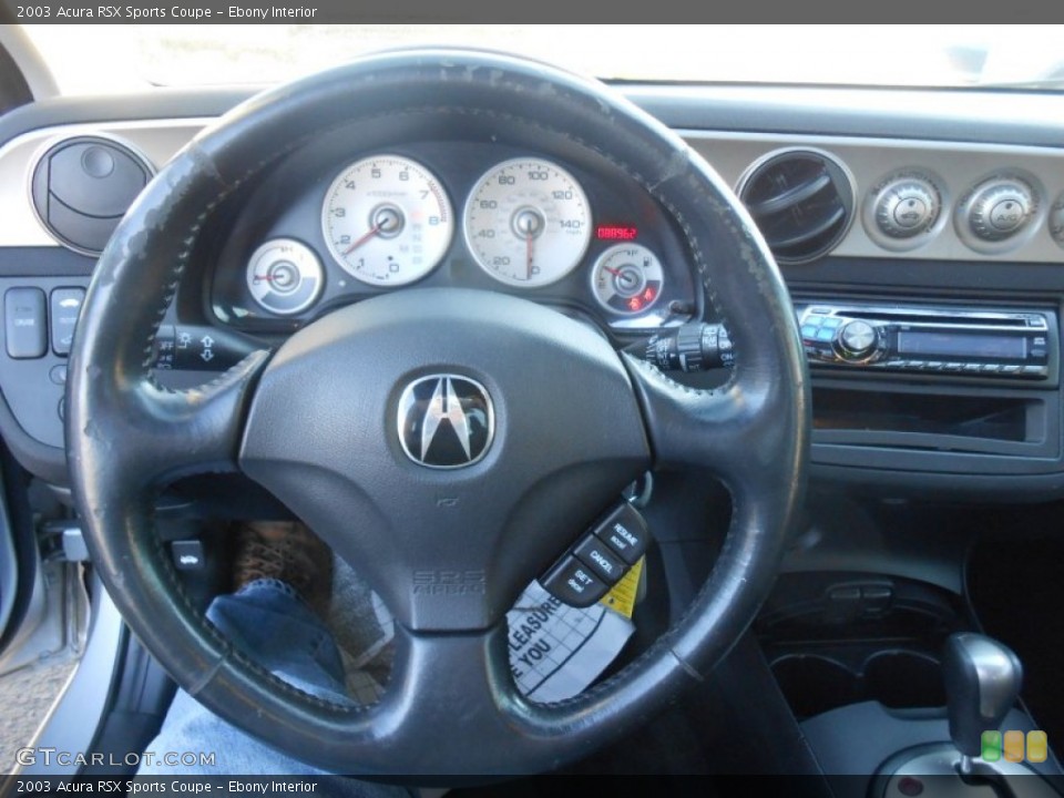 Ebony Interior Steering Wheel for the 2003 Acura RSX Sports Coupe #77043238