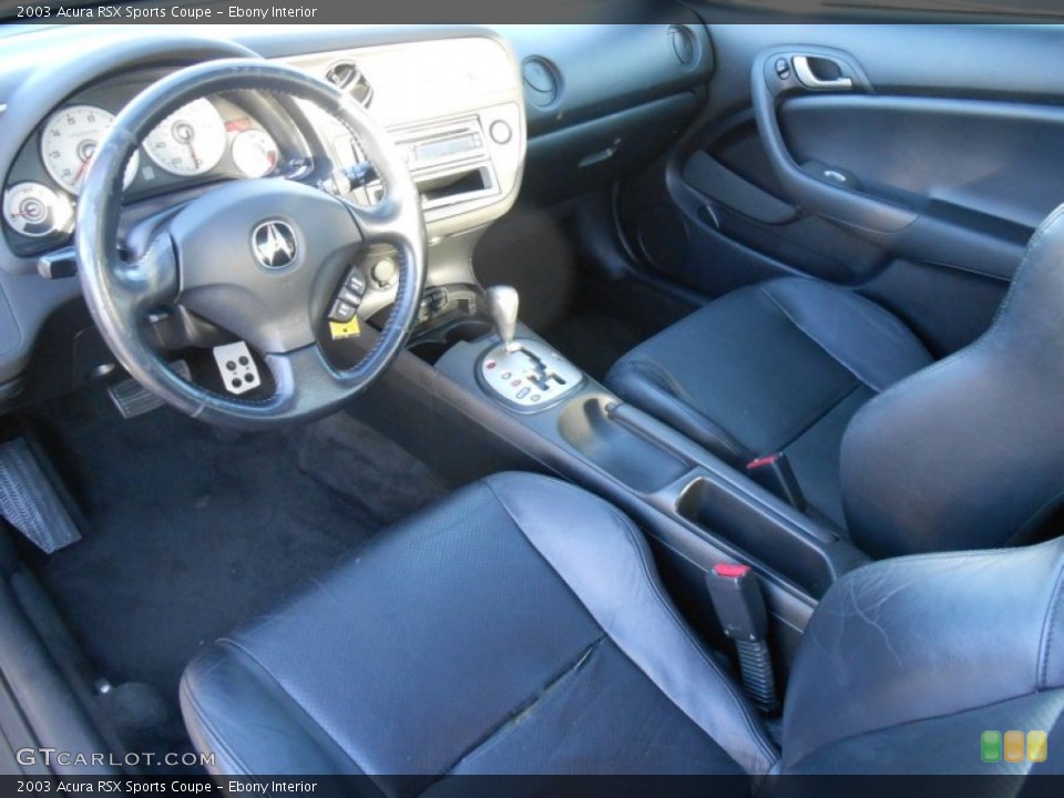Ebony Interior Prime Interior for the 2003 Acura RSX Sports Coupe #77043273