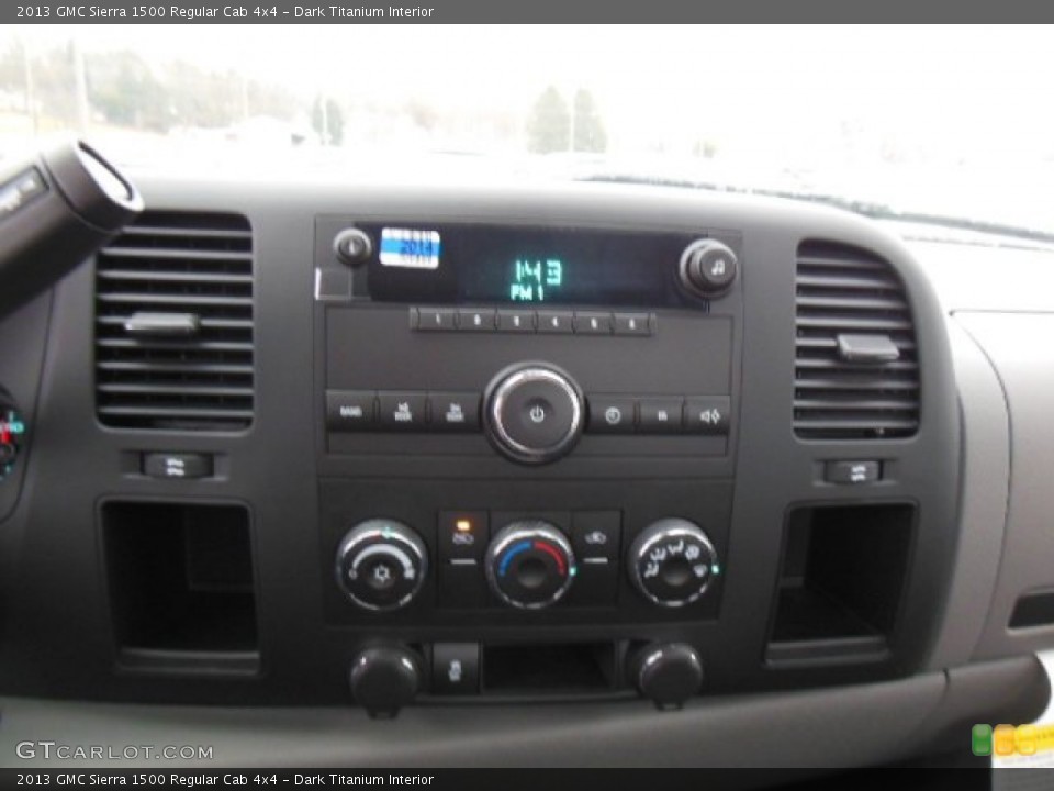 Dark Titanium Interior Controls for the 2013 GMC Sierra 1500 Regular Cab 4x4 #77044075