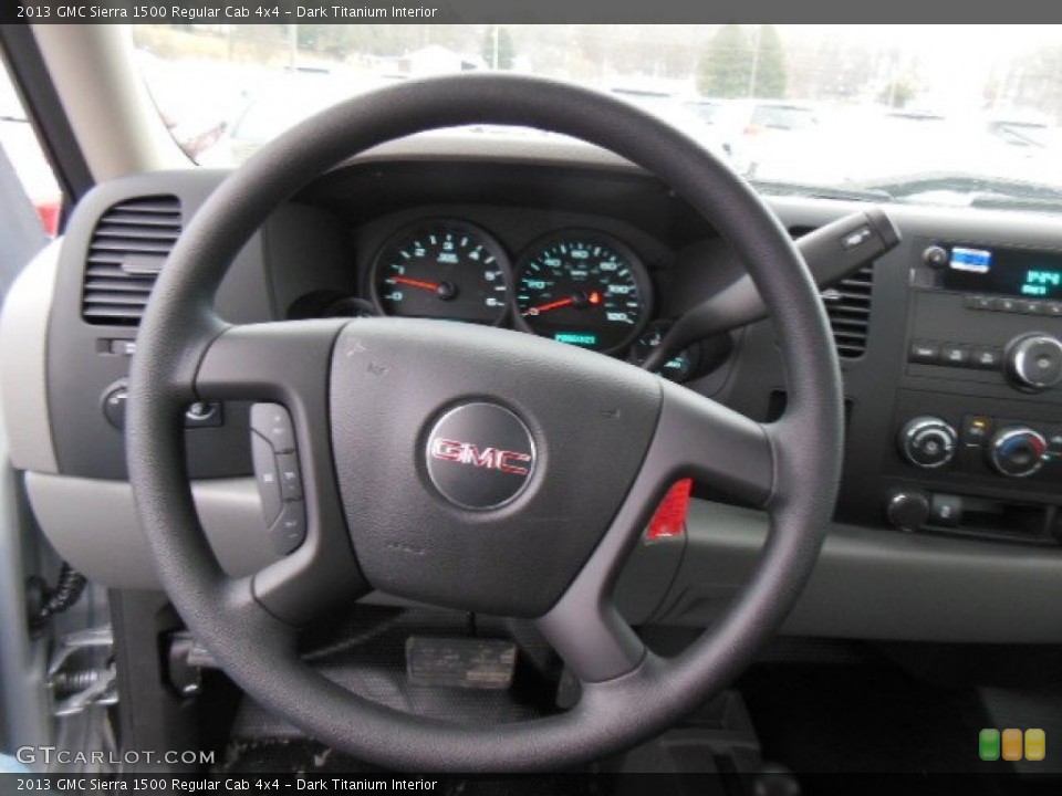 Dark Titanium Interior Steering Wheel for the 2013 GMC Sierra 1500 Regular Cab 4x4 #77044084
