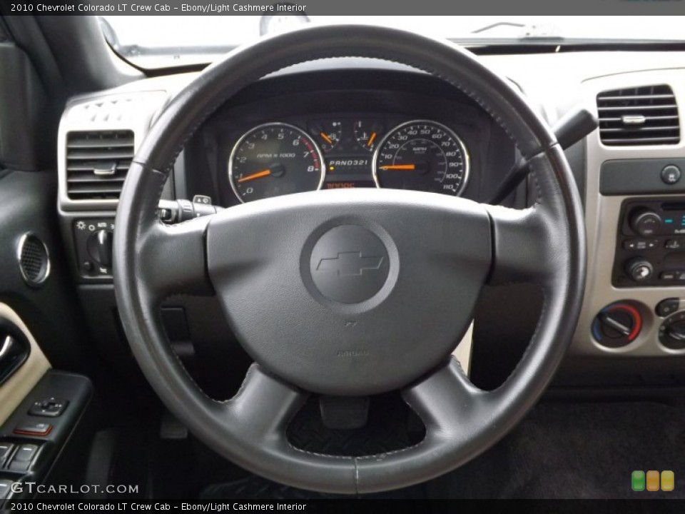 Ebony/Light Cashmere Interior Steering Wheel for the 2010 Chevrolet Colorado LT Crew Cab #77044531