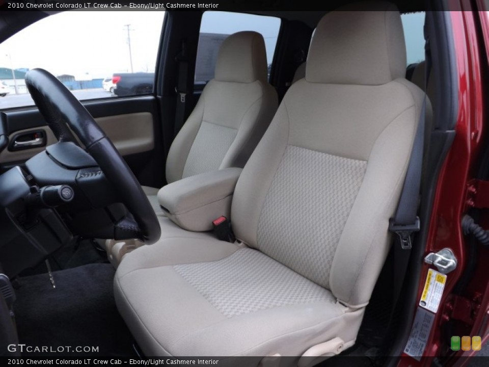 Ebony/Light Cashmere Interior Front Seat for the 2010 Chevrolet Colorado LT Crew Cab #77044687