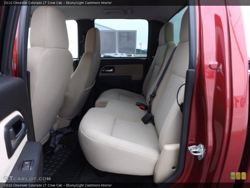 Ebony/Light Cashmere Interior Rear Seat for the 2010 Chevrolet Colorado LT Crew Cab #77044700