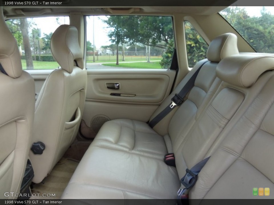 Tan Interior Rear Seat for the 1998 Volvo S70 GLT #77045080