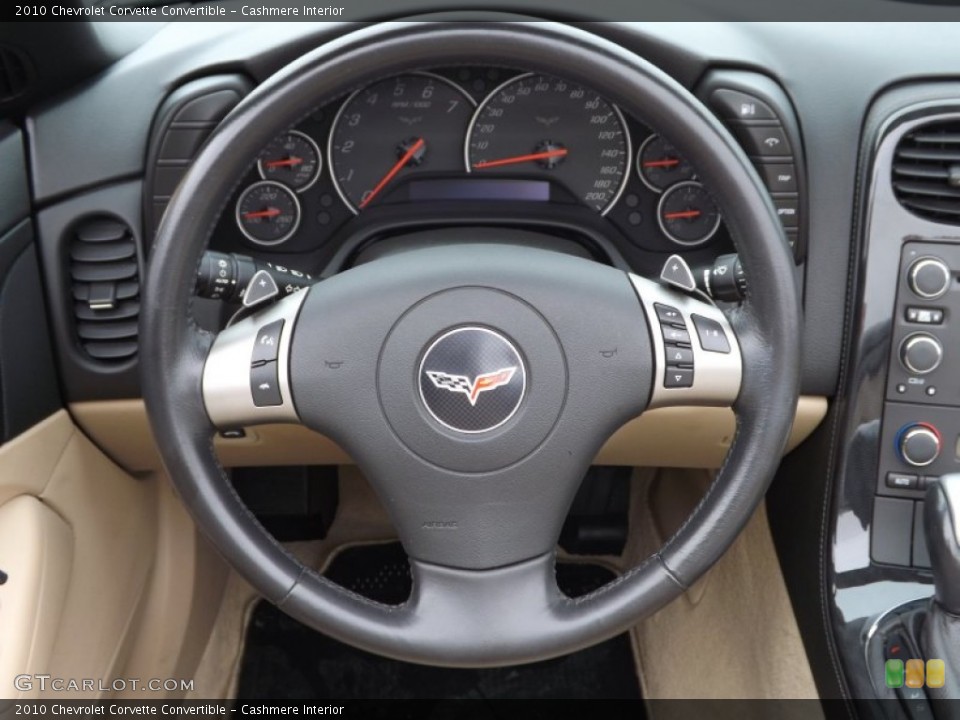 Cashmere Interior Steering Wheel for the 2010 Chevrolet Corvette Convertible #77045161
