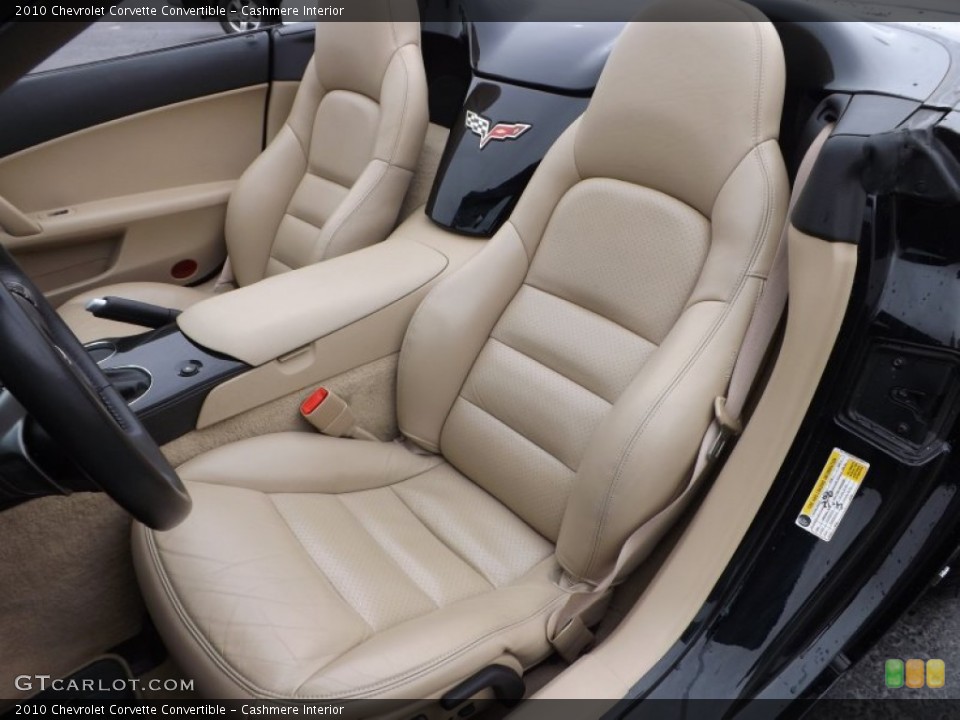 Cashmere Interior Front Seat for the 2010 Chevrolet Corvette Convertible #77045266