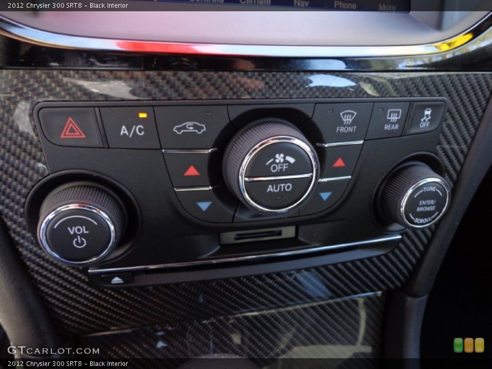 Black Interior Controls for the 2012 Chrysler 300 SRT8 #77045449