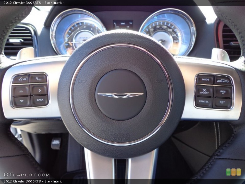 Black Interior Controls for the 2012 Chrysler 300 SRT8 #77045476