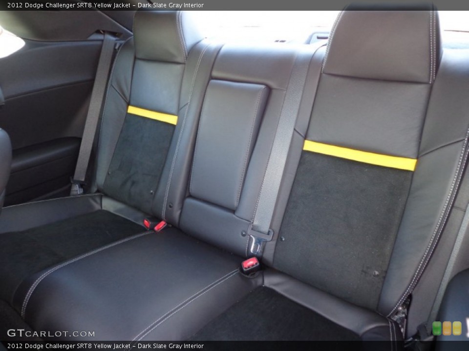 Dark Slate Gray Interior Rear Seat for the 2012 Dodge Challenger SRT8 Yellow Jacket #77046583