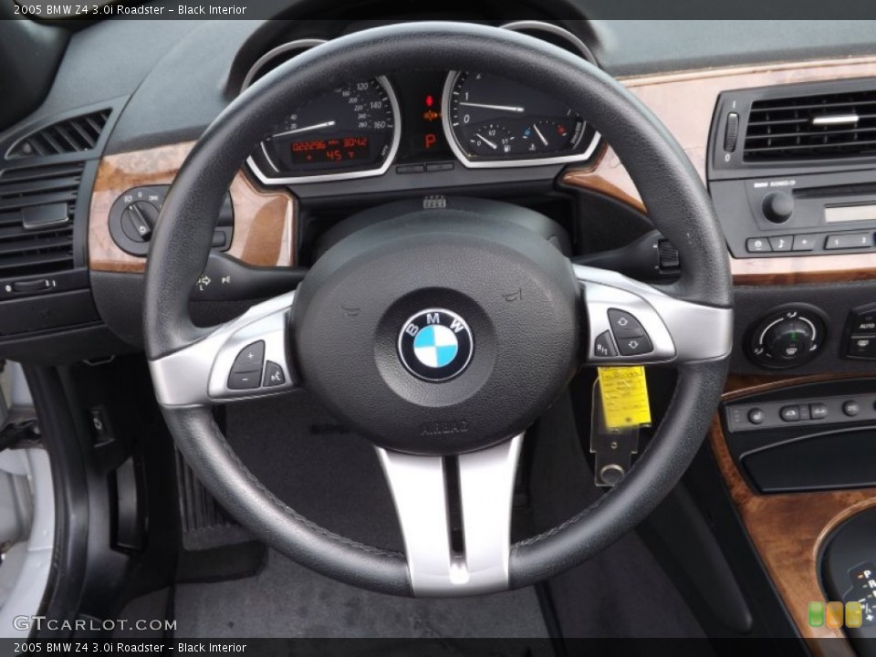 Black Interior Steering Wheel for the 2005 BMW Z4 3.0i Roadster #77046781