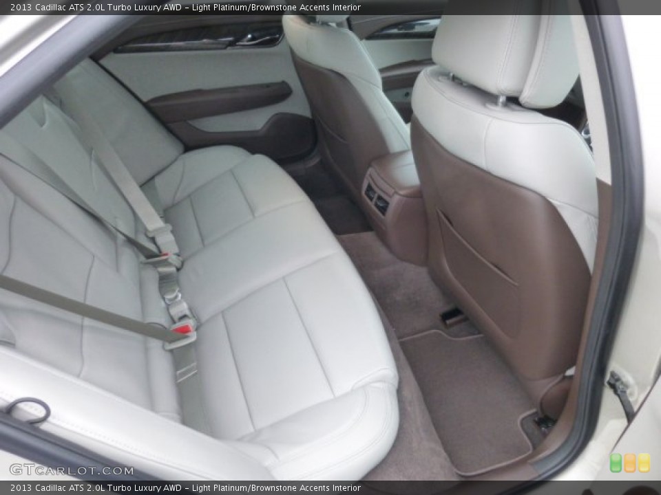 Light Platinum/Brownstone Accents Interior Rear Seat for the 2013 Cadillac ATS 2.0L Turbo Luxury AWD #77047873