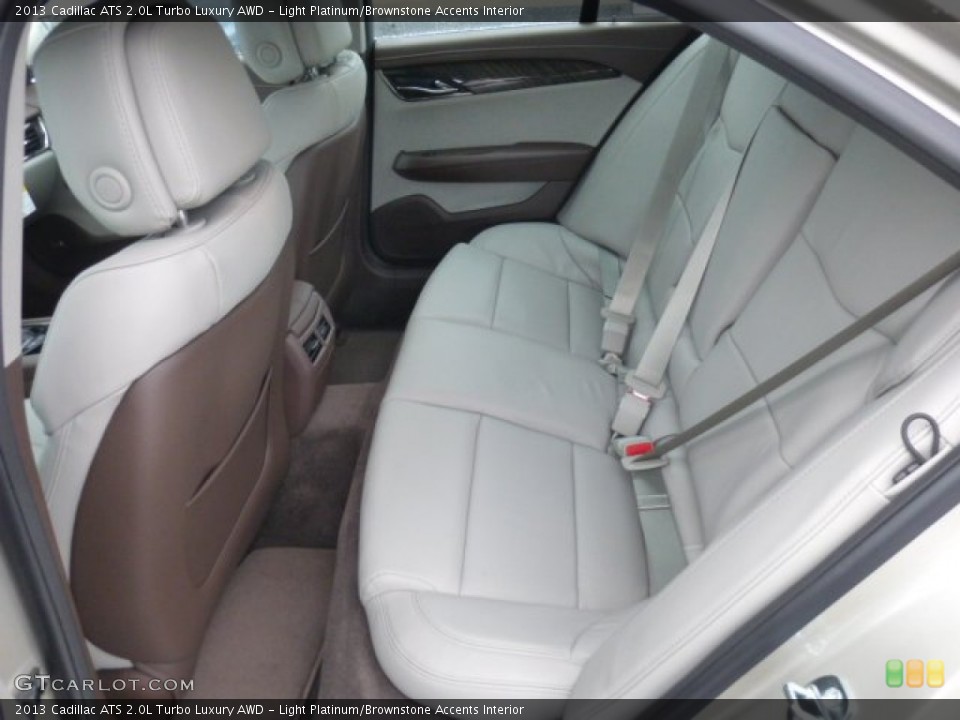 Light Platinum/Brownstone Accents Interior Rear Seat for the 2013 Cadillac ATS 2.0L Turbo Luxury AWD #77047891