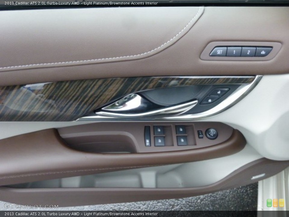 Light Platinum/Brownstone Accents Interior Door Panel for the 2013 Cadillac ATS 2.0L Turbo Luxury AWD #77047964