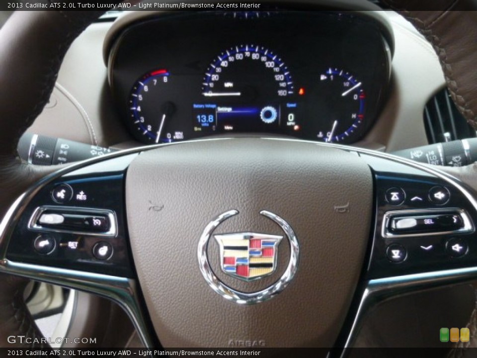 Light Platinum/Brownstone Accents Interior Controls for the 2013 Cadillac ATS 2.0L Turbo Luxury AWD #77047989