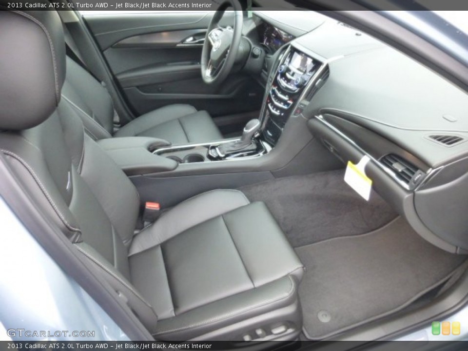 Jet Black/Jet Black Accents Interior Photo for the 2013 Cadillac ATS 2.0L Turbo AWD #77048257