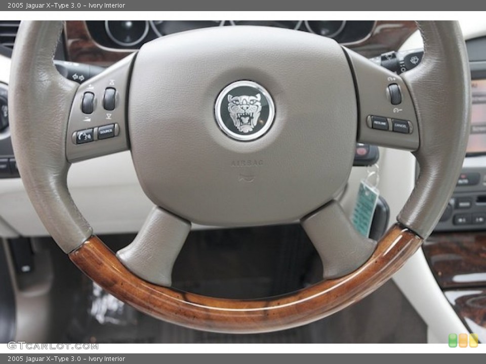 Ivory Interior Steering Wheel for the 2005 Jaguar X-Type 3.0 #77049269